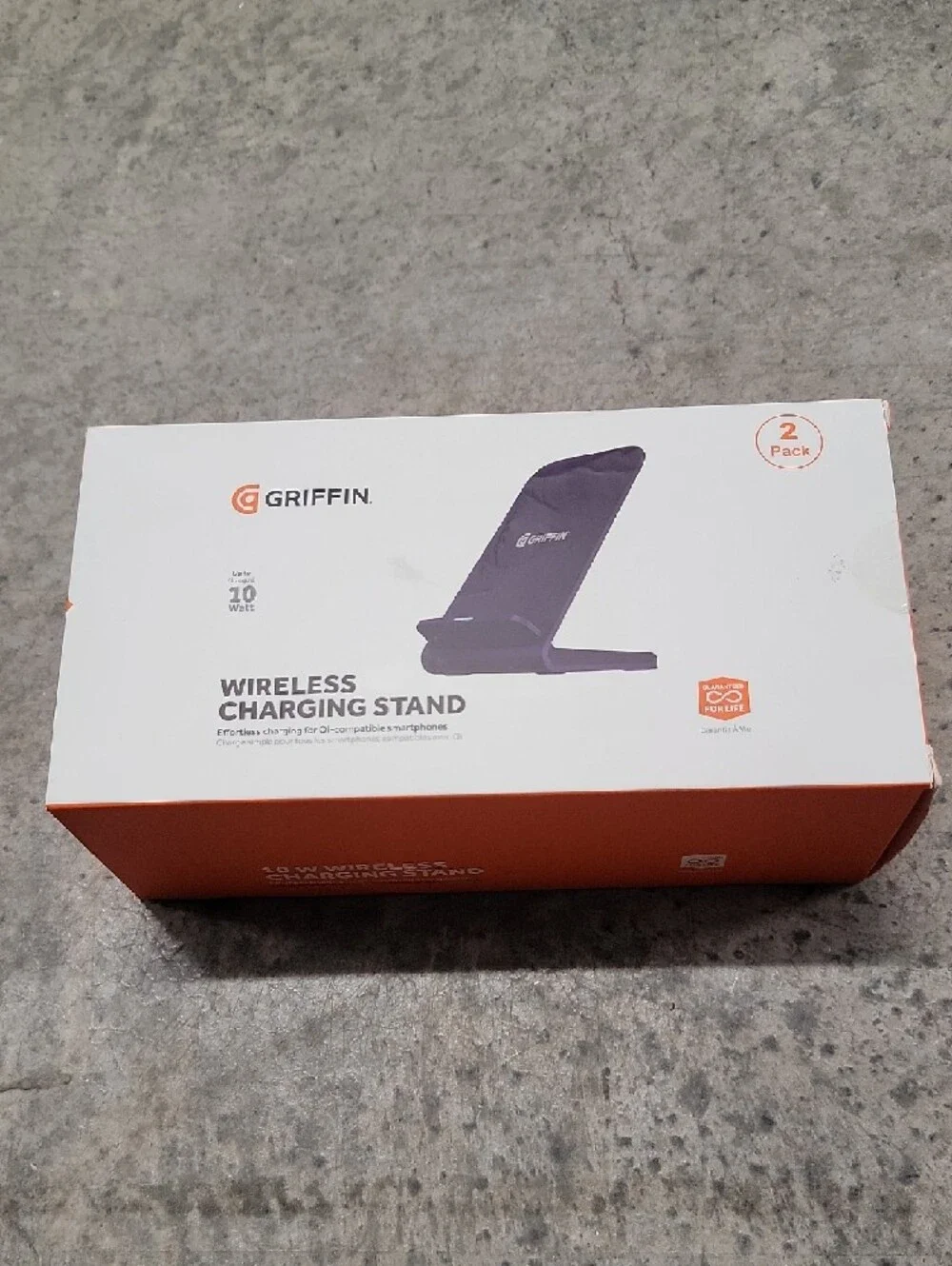 Griffin 2-Pack 10W Wireless Charging Stands, Navy Blue